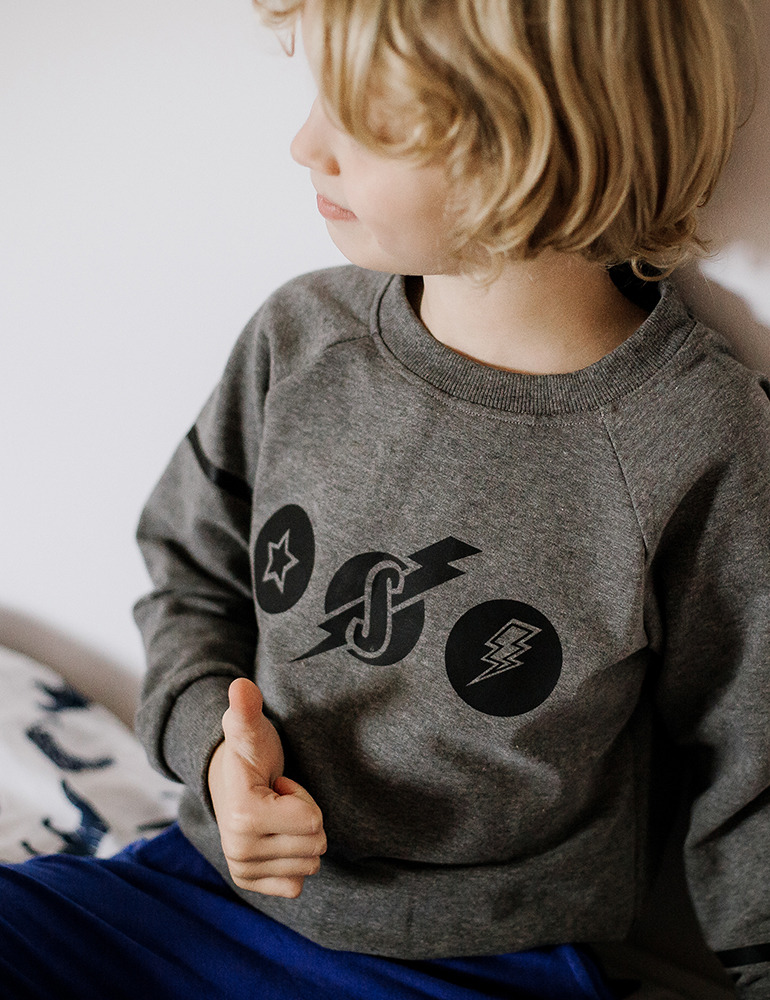 Sudadera Super Triple - Gris Oscuro