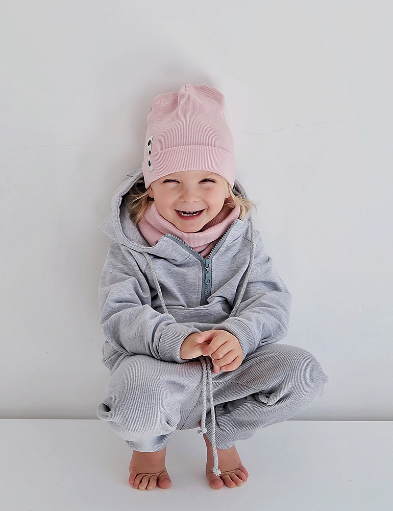 Gorro Ajustado Rosa Pastel