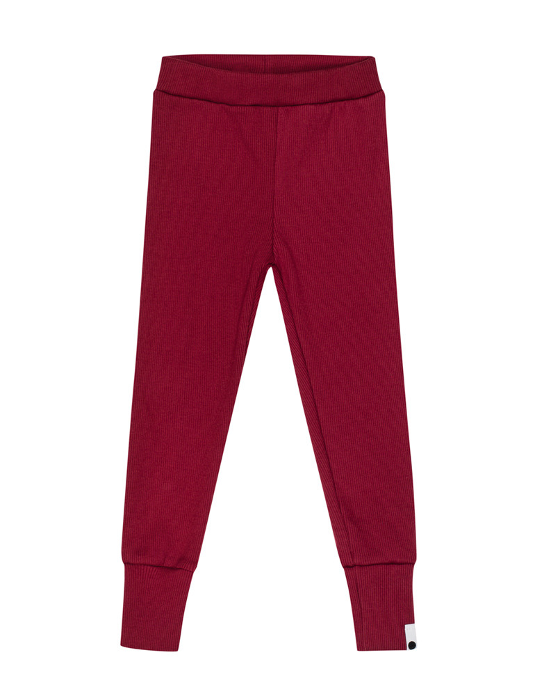Leggings con Bajos Ajustados - Granate