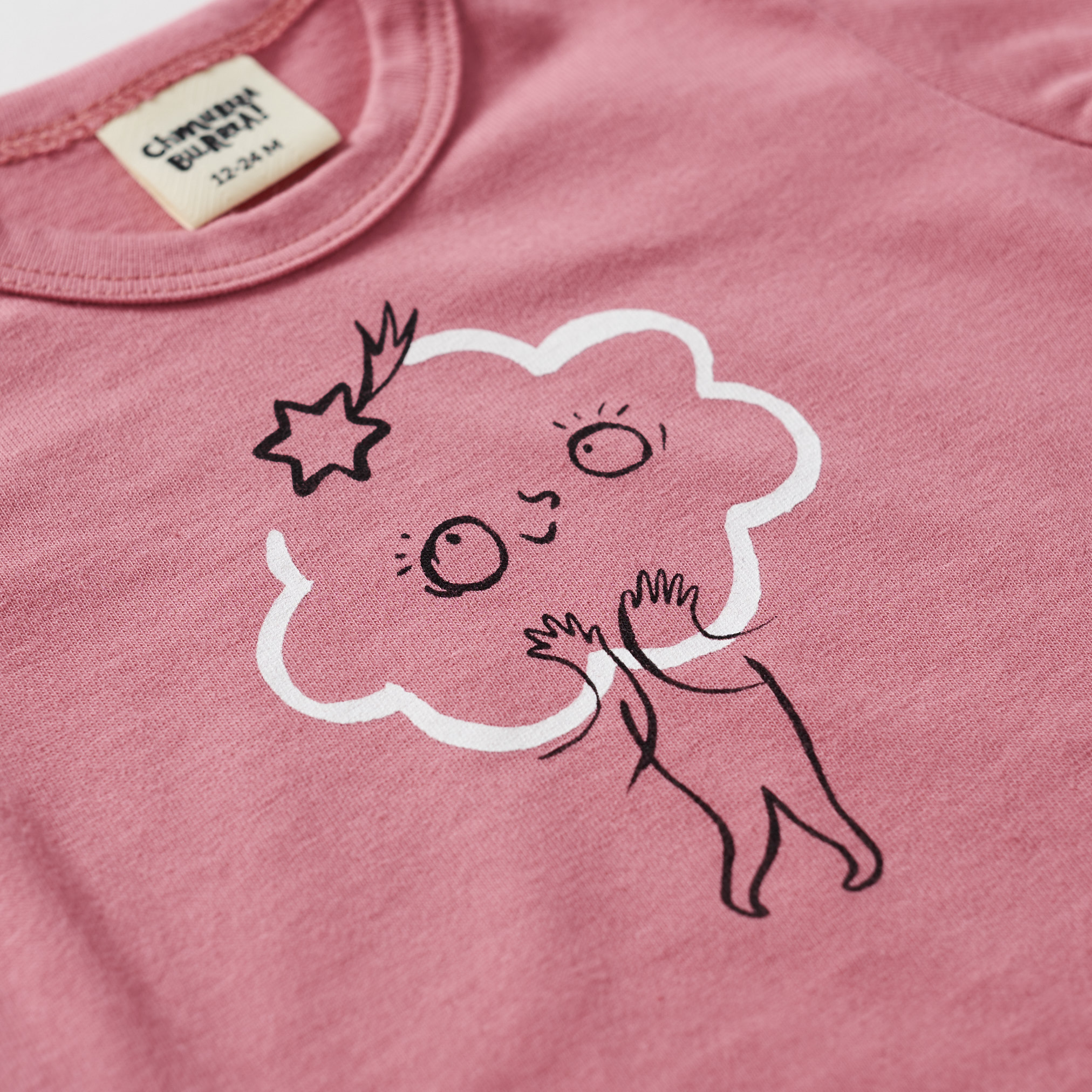 Body Bebé Clouds- Rosa