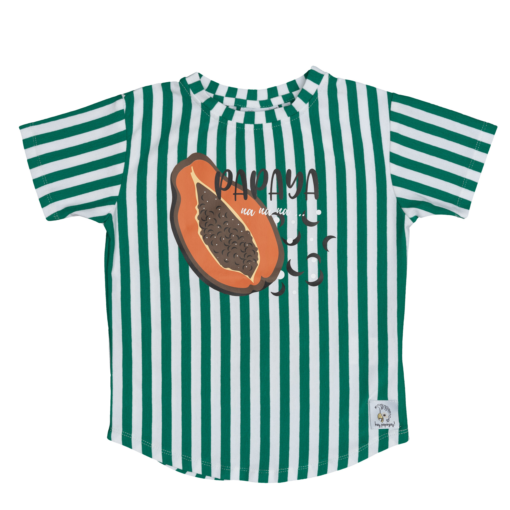 Camiseta Green Stripes Papaya