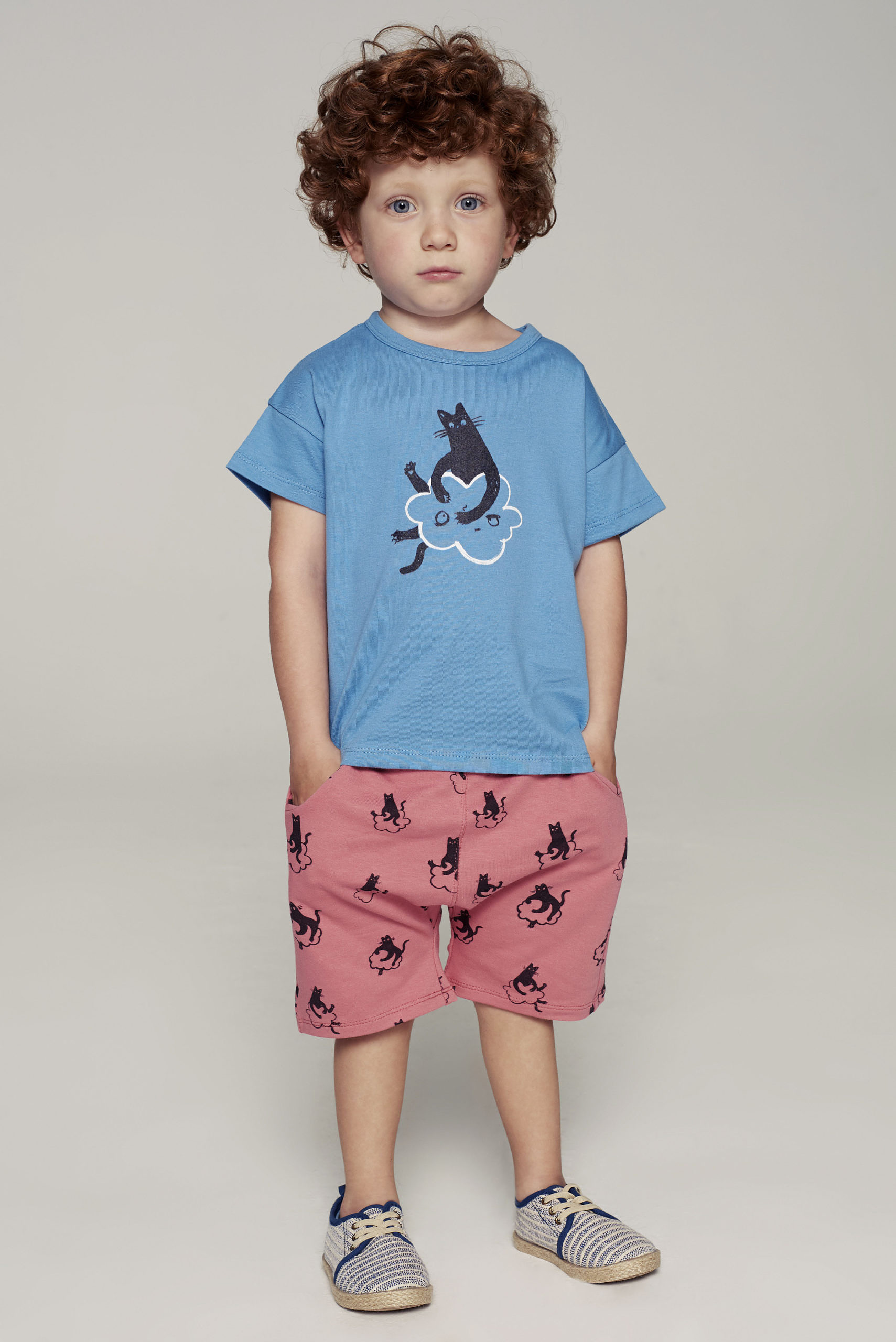 Pantalón Corto Cats  - Rosa