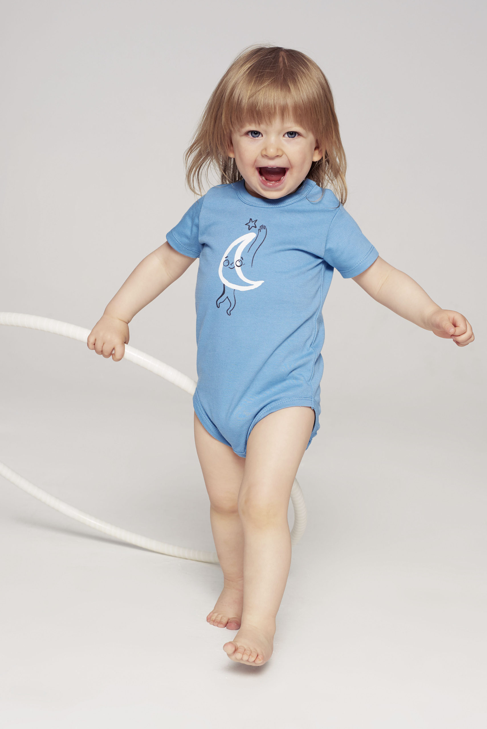 Body Bebé Moon - Azul