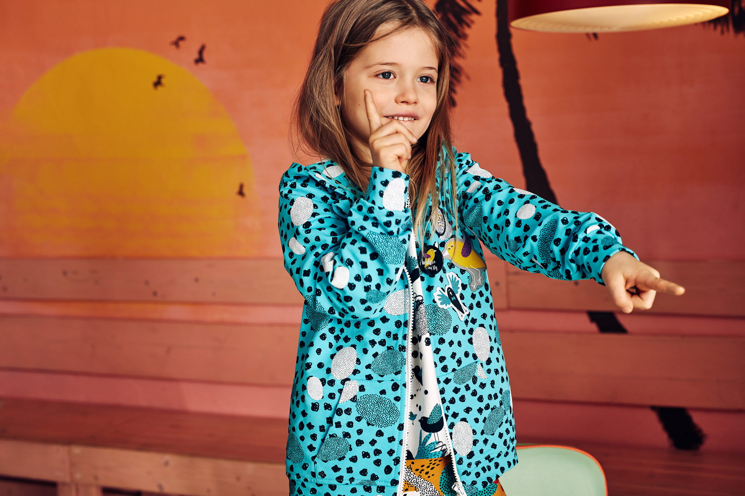 Sudadera con Cremallera Mint nest