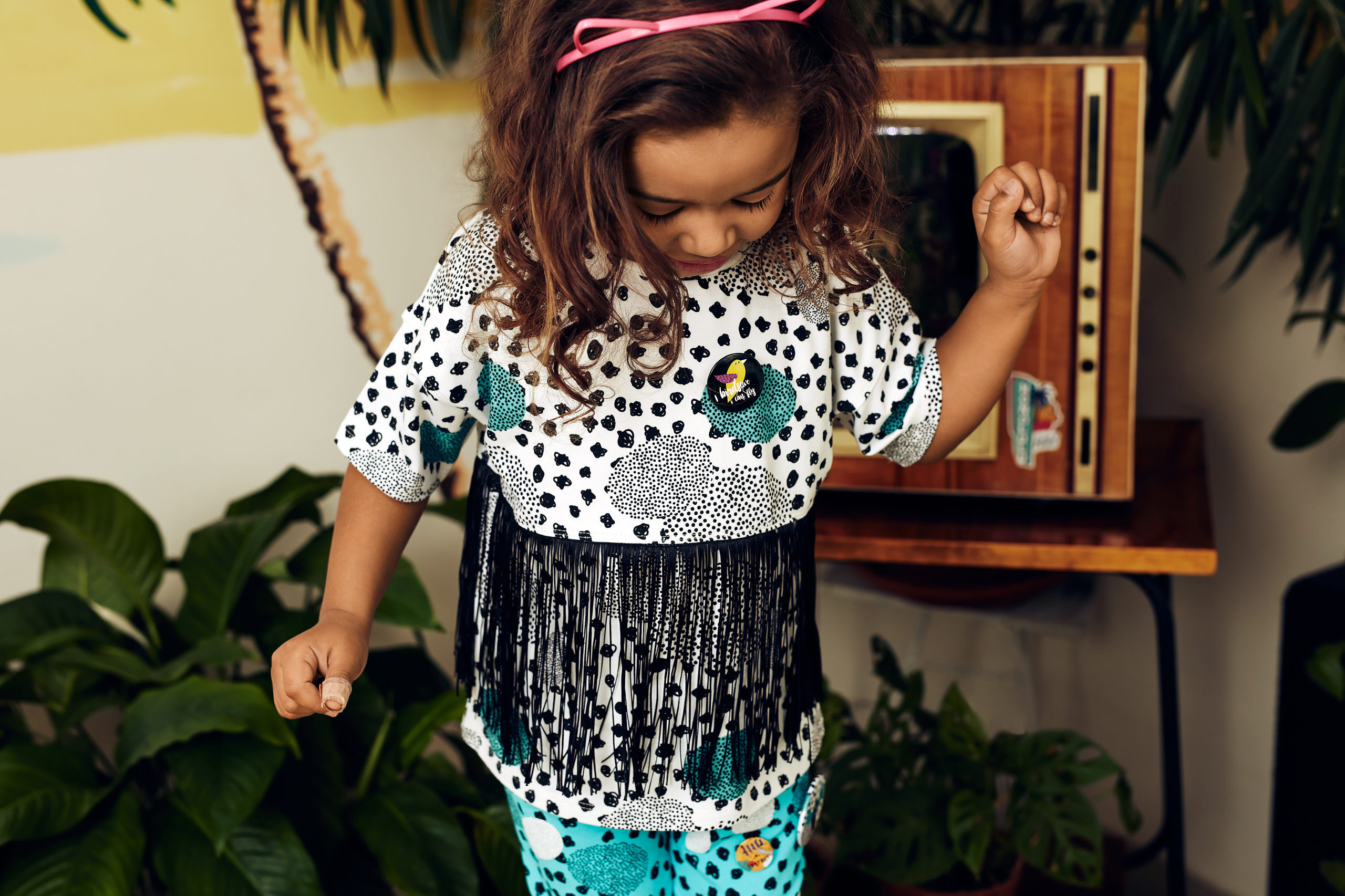 Camiseta  Flecos Simple Dots