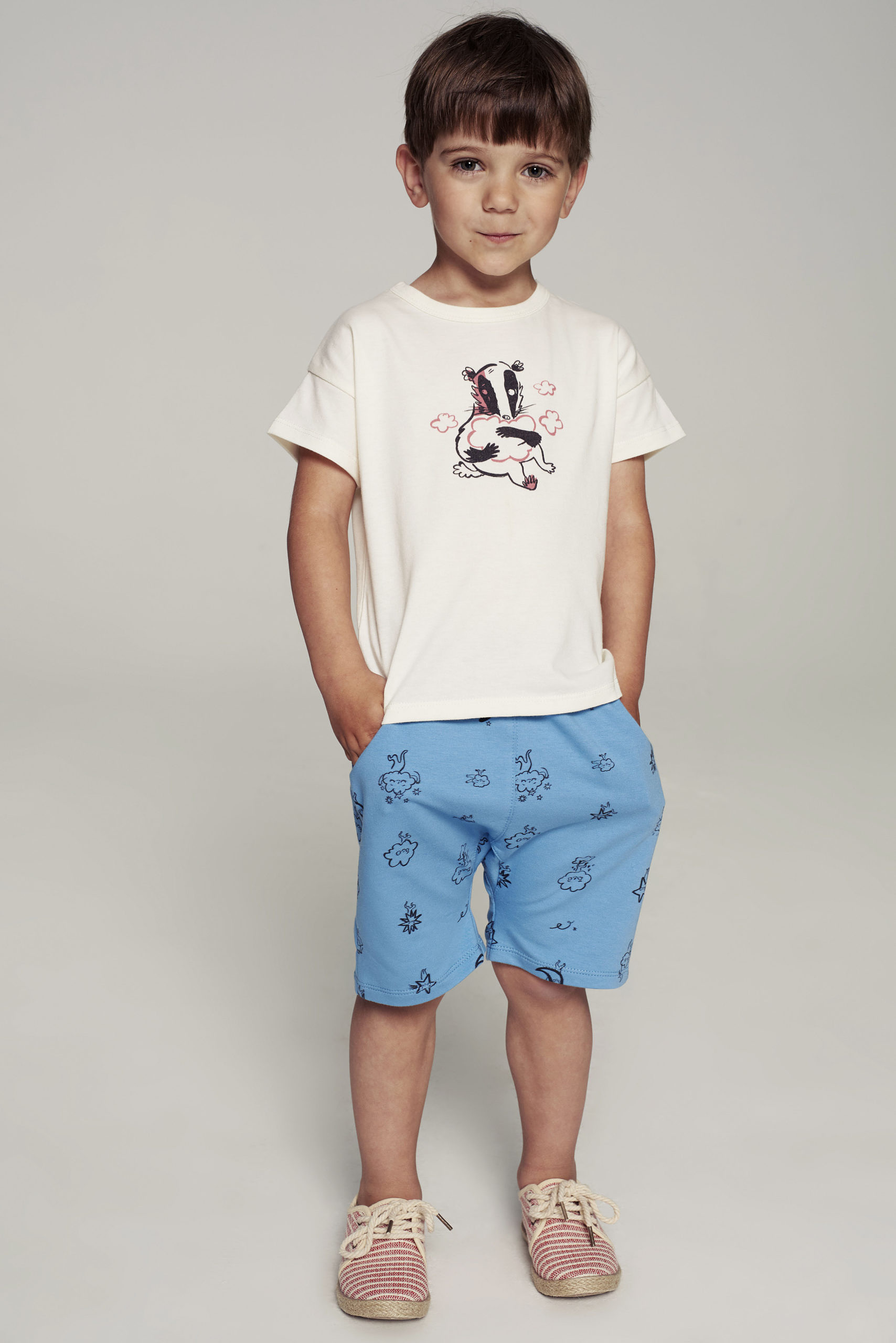 Clouds Pantalón Corto - Blue