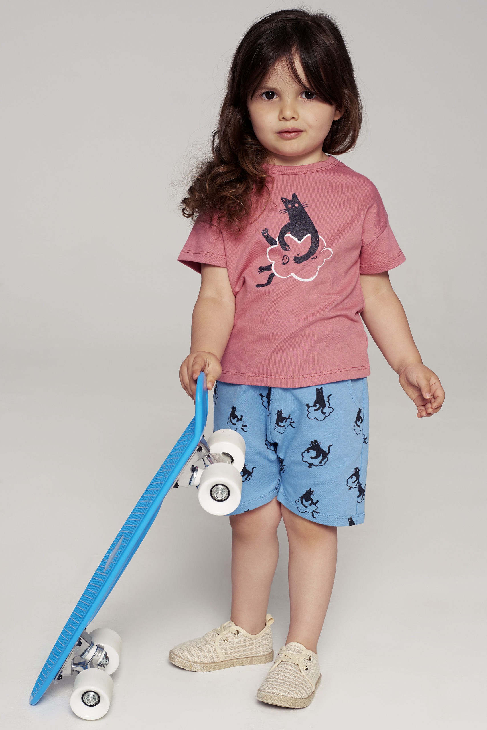 Camiseta Cat - Rosa