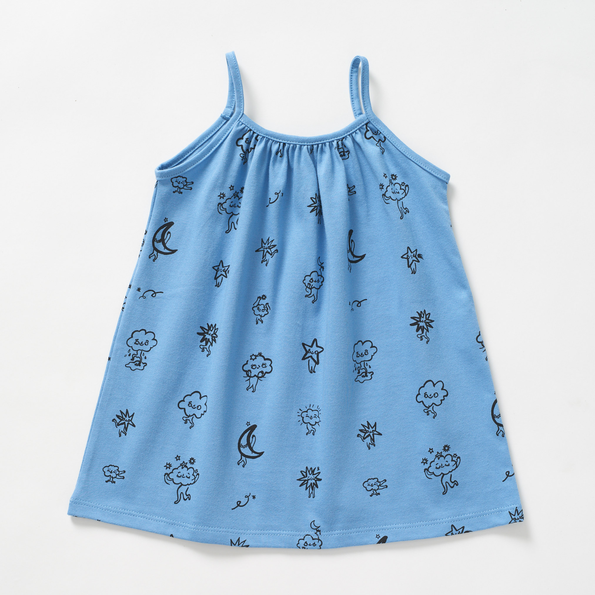 Vestido de Tirantes Clouds - Azul