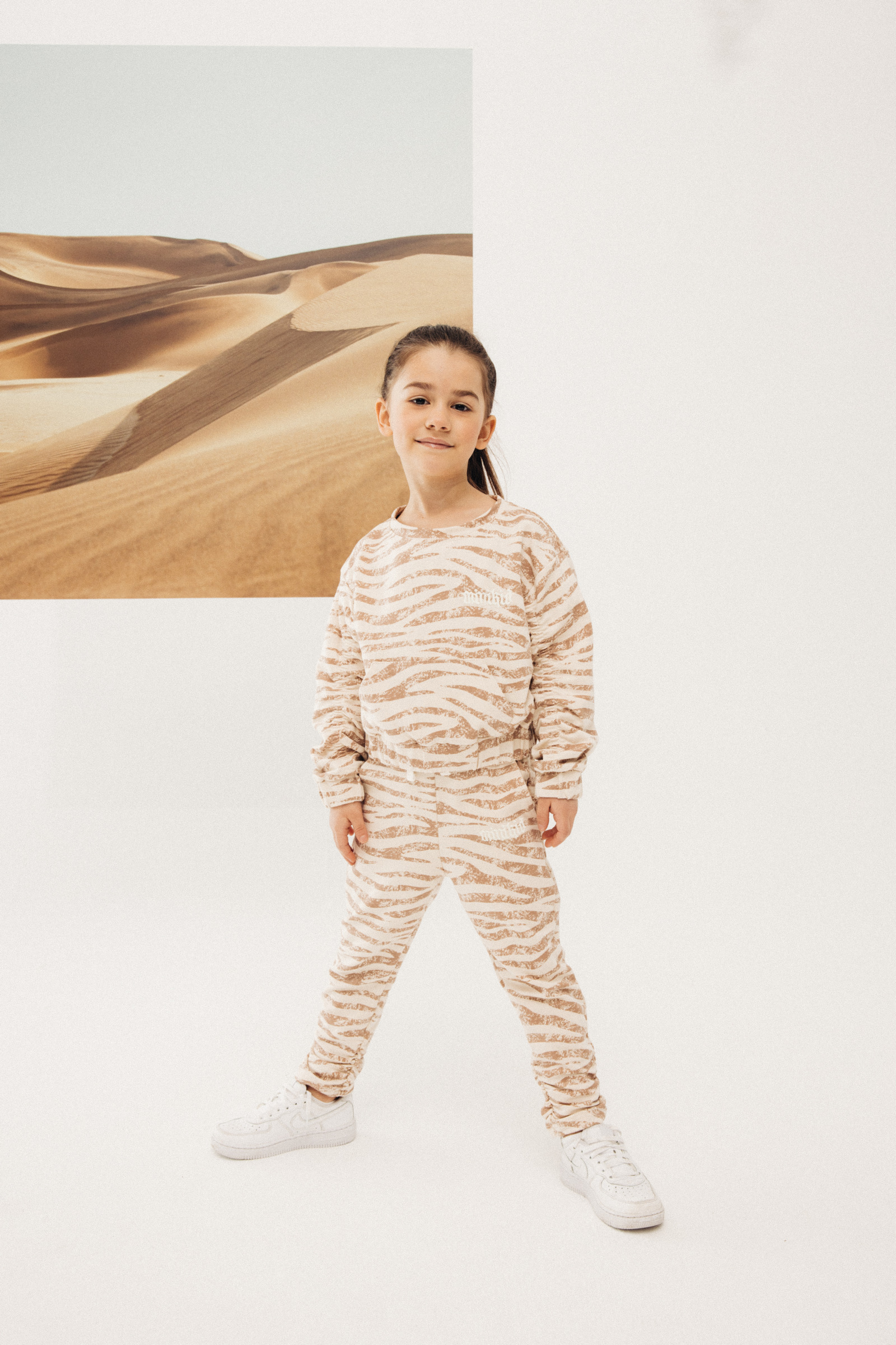 Zebra Pinched Joggers Carmel