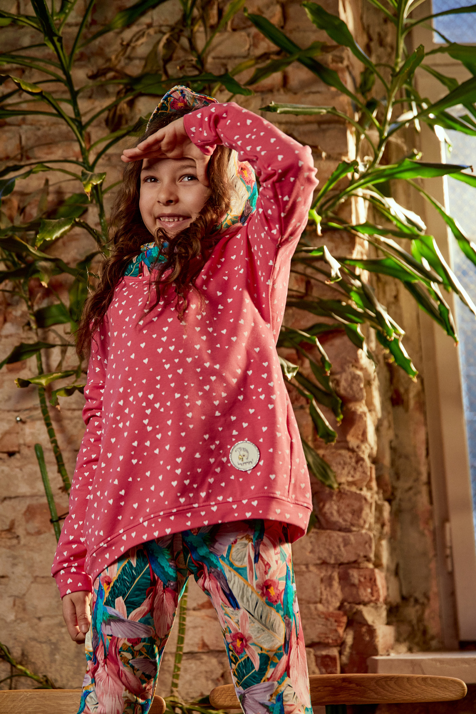 Sudadera Oversize Pink Hearts