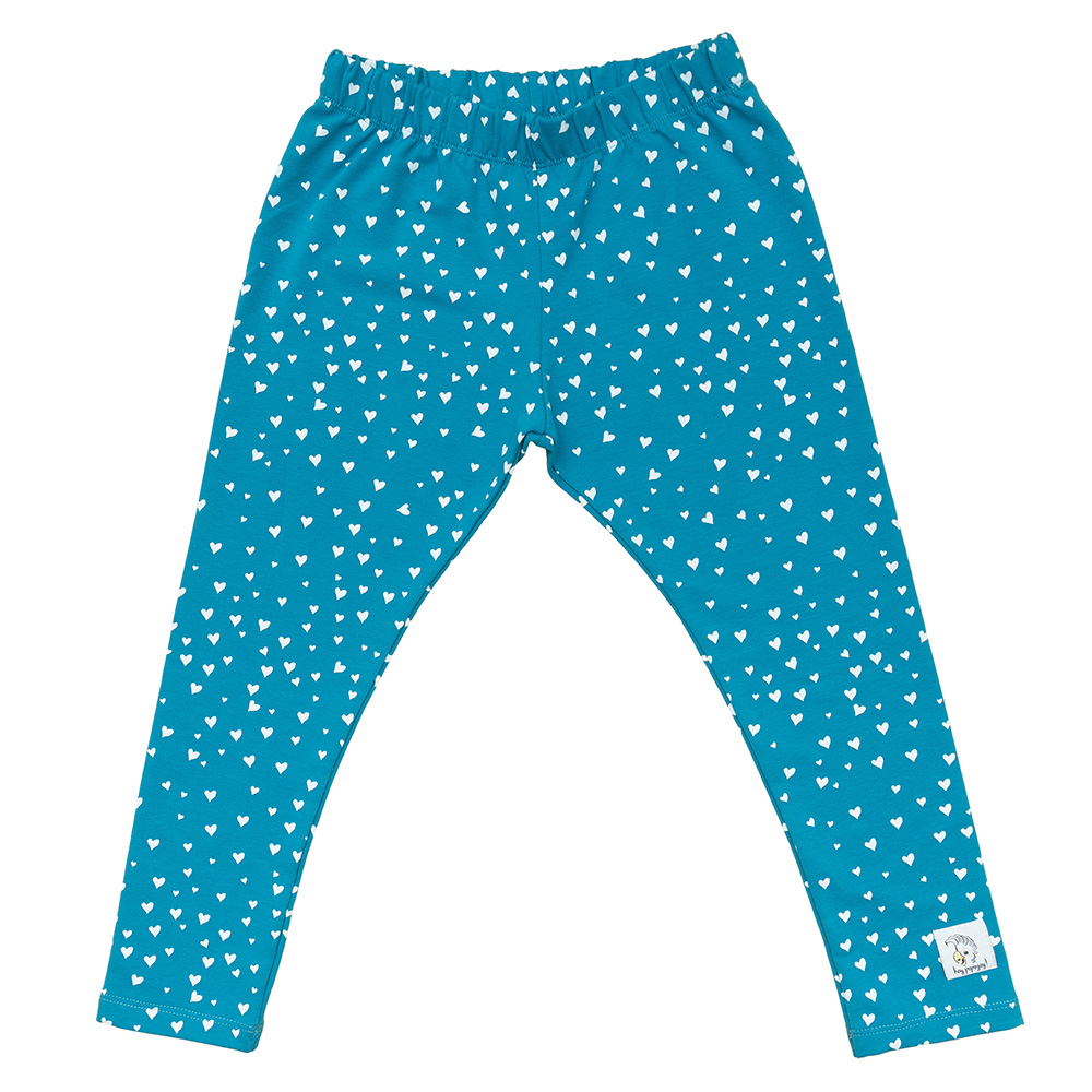 Leggings Turquise Hearts