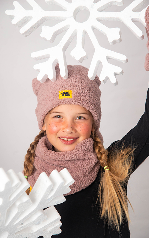 Gorro de invierno Luna - Rosa Algodón