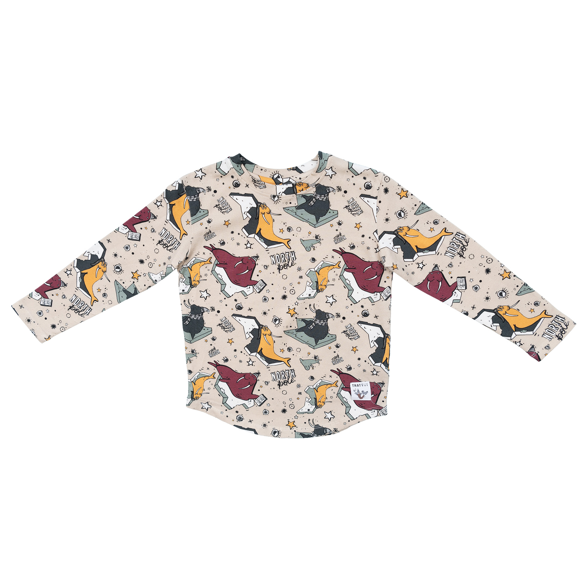 Camiseta Manga Larga Sea Lions Beige