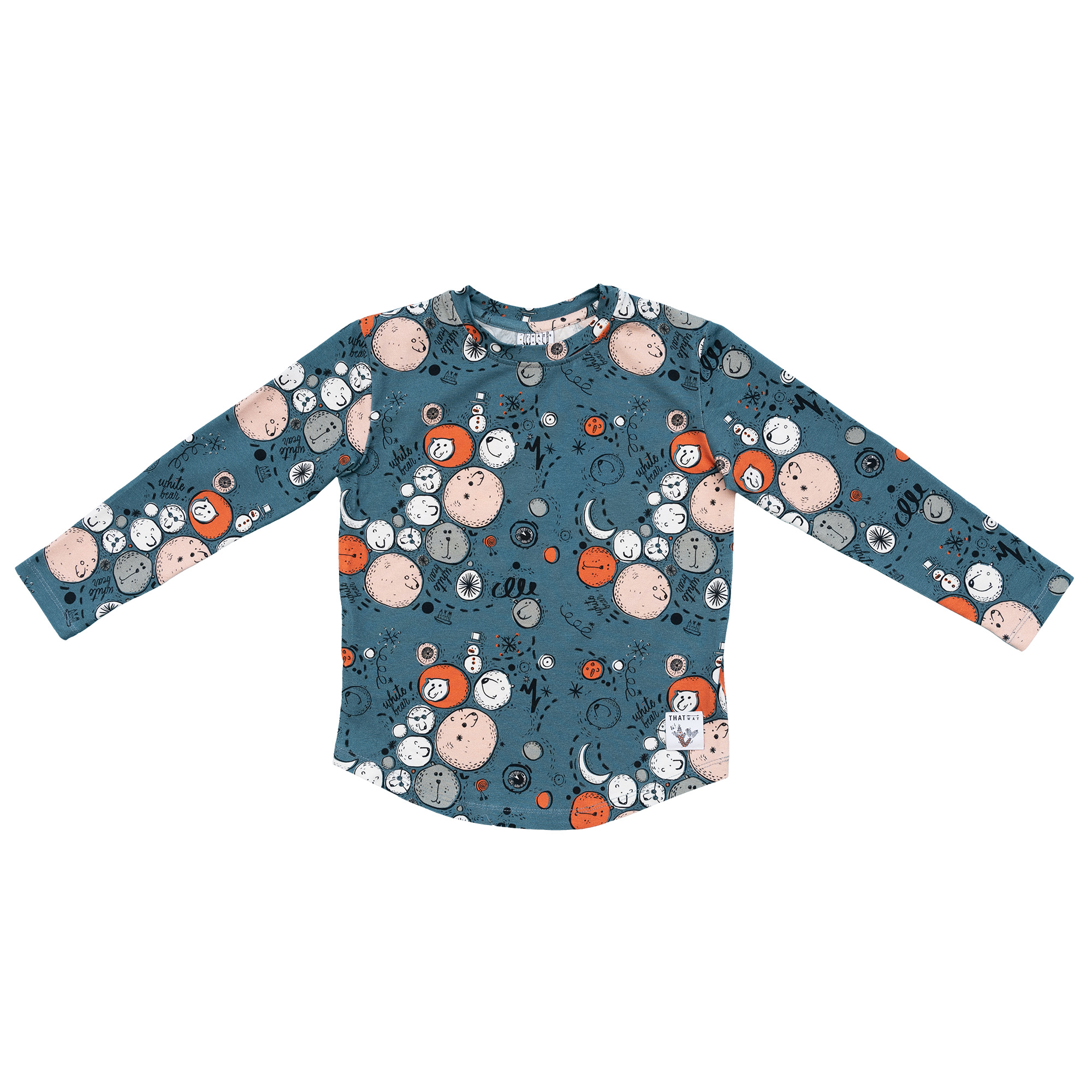 Camiseta Manga Larga Bears Blue