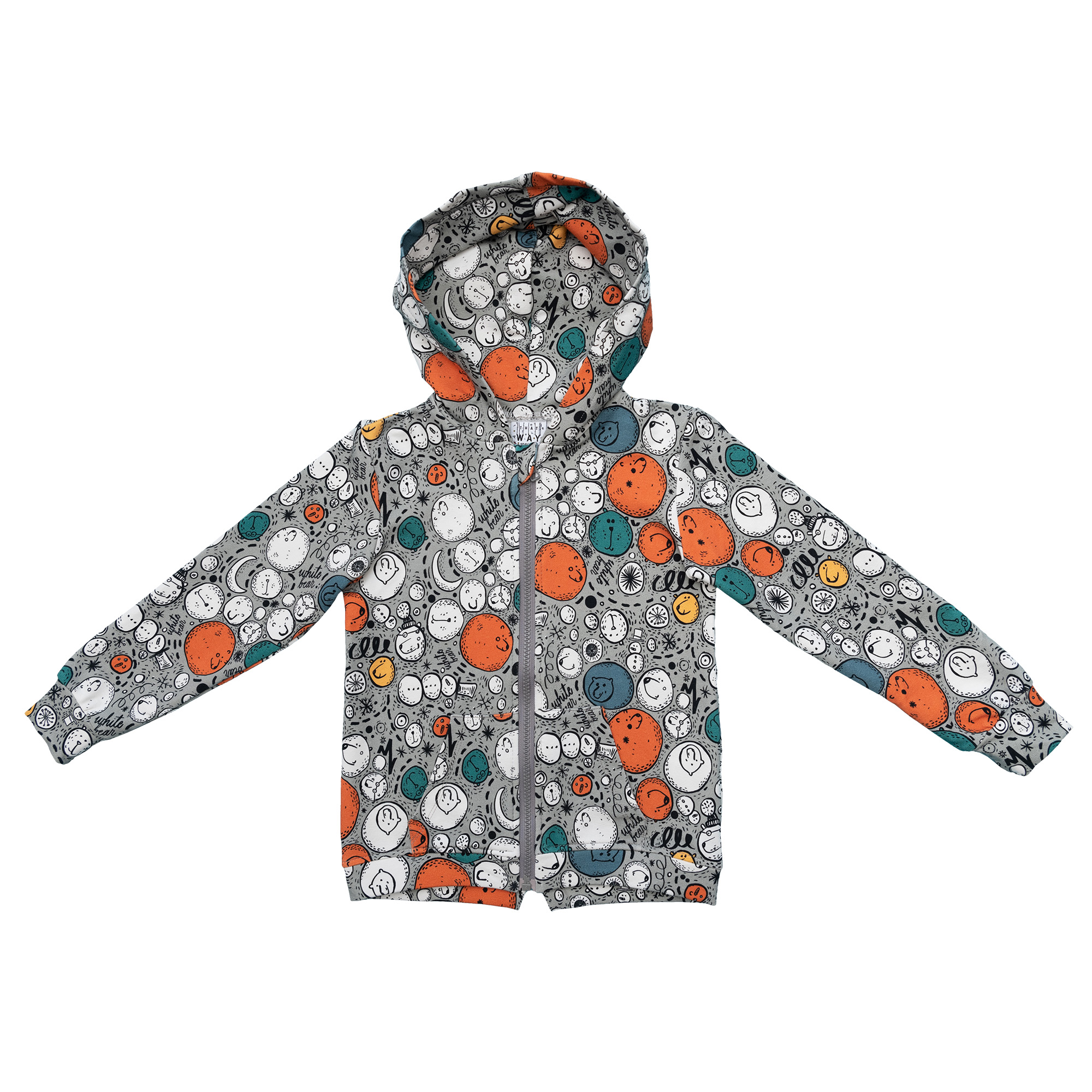 Sudadera con Cremallera Bear Grey