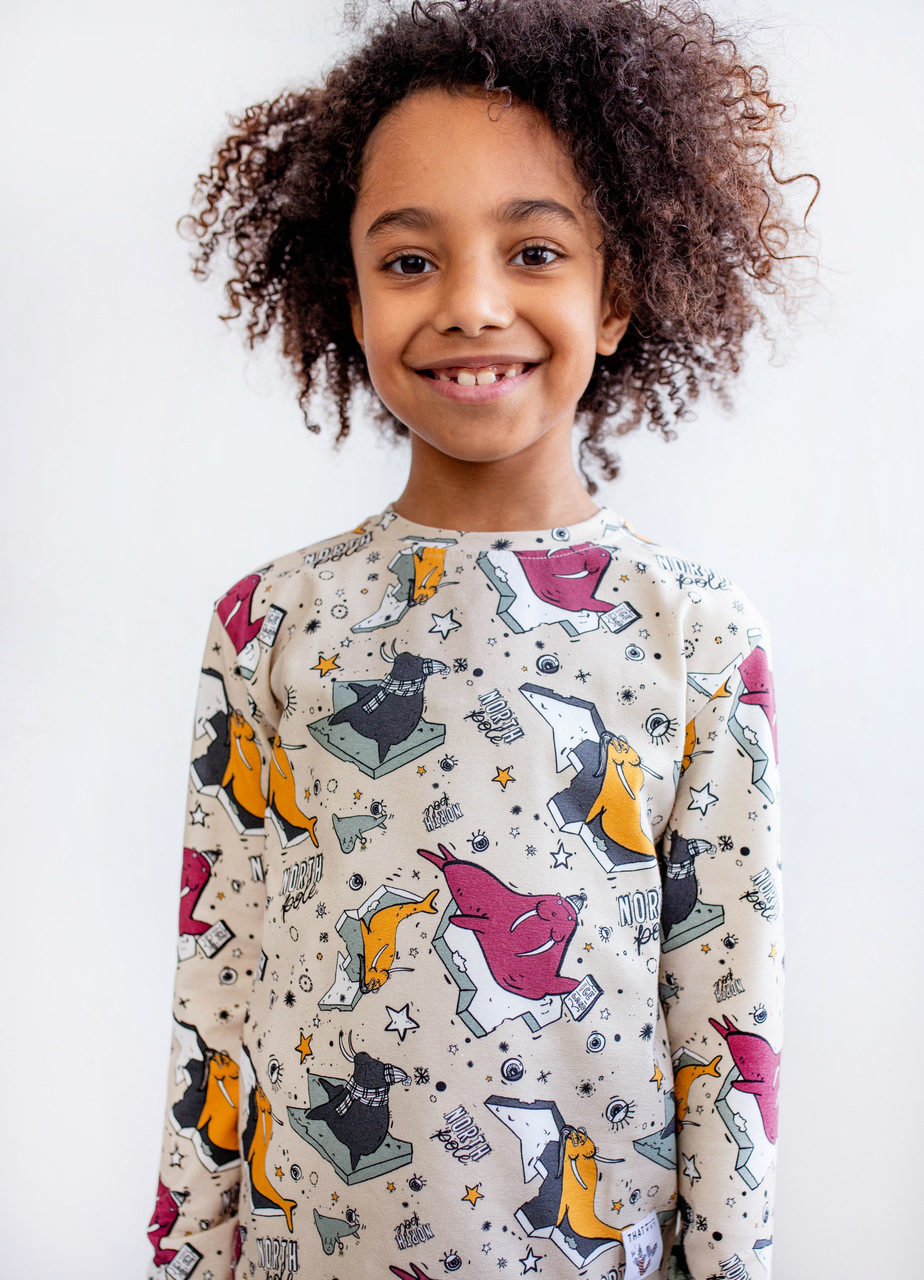 Camiseta Manga Larga Sea Lions Beige