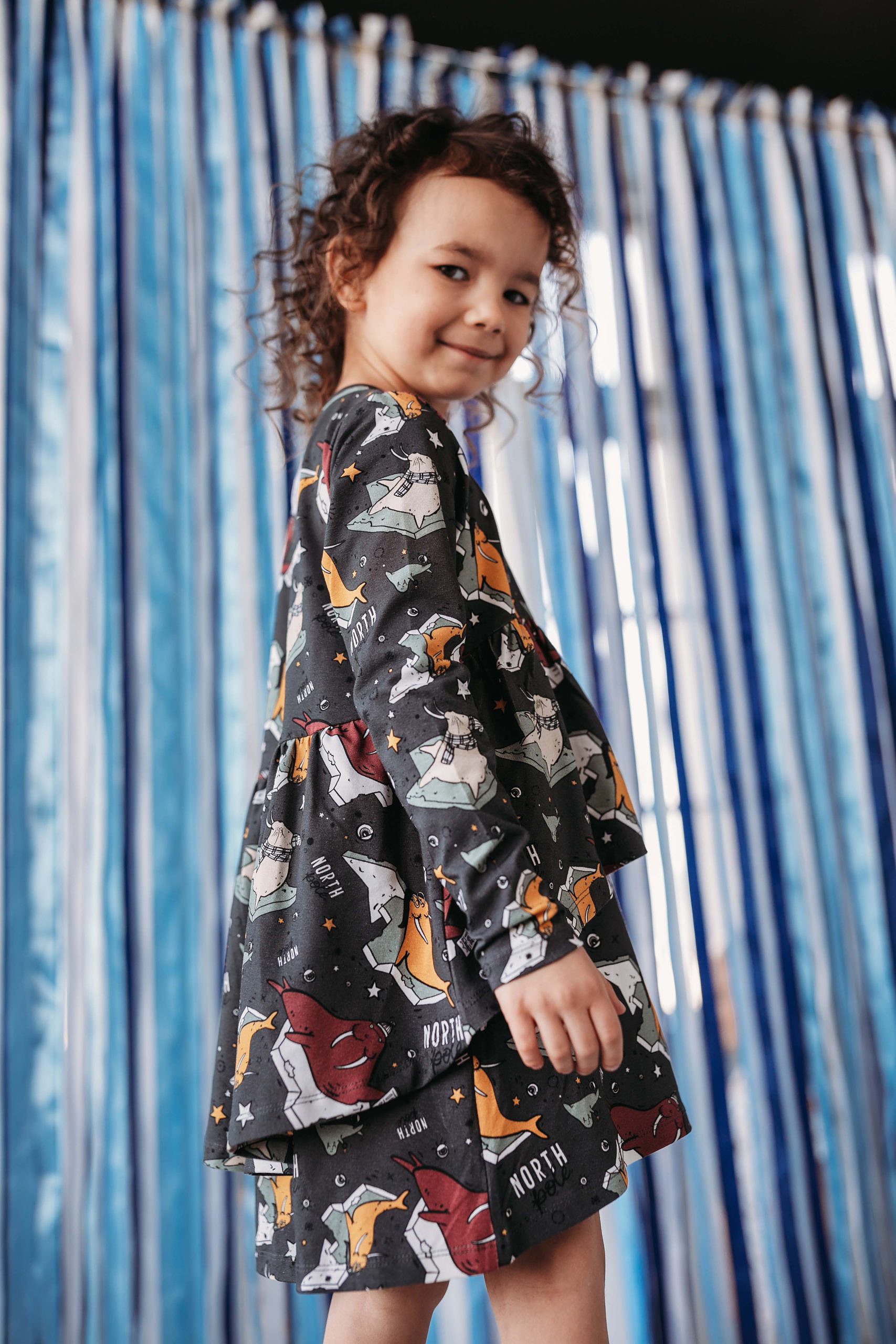 Basquine Vestido Sea Lions Graphit