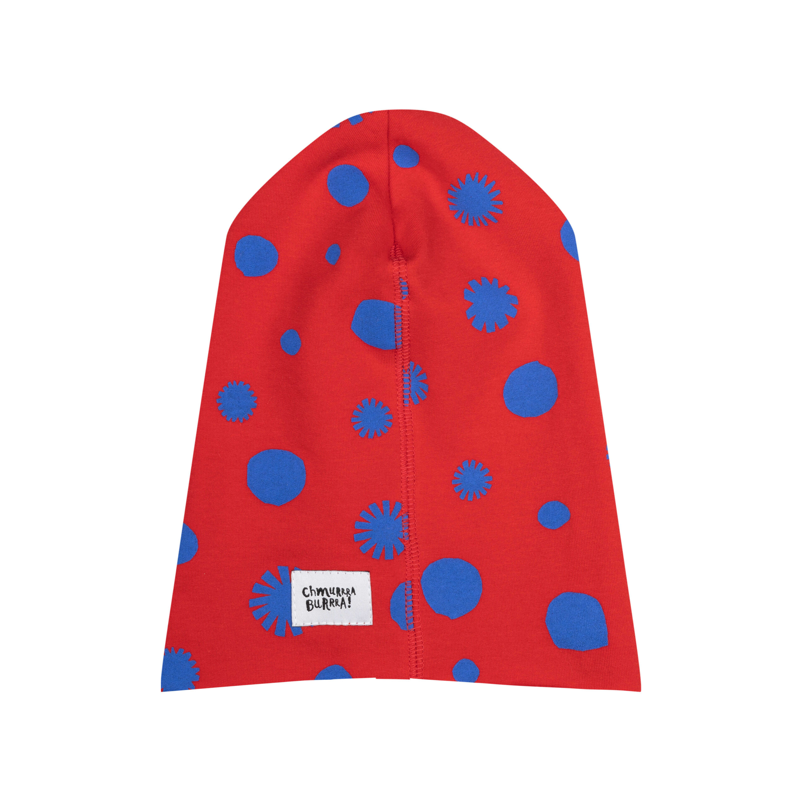 Gorro Ajustado Puntos - Rojo
