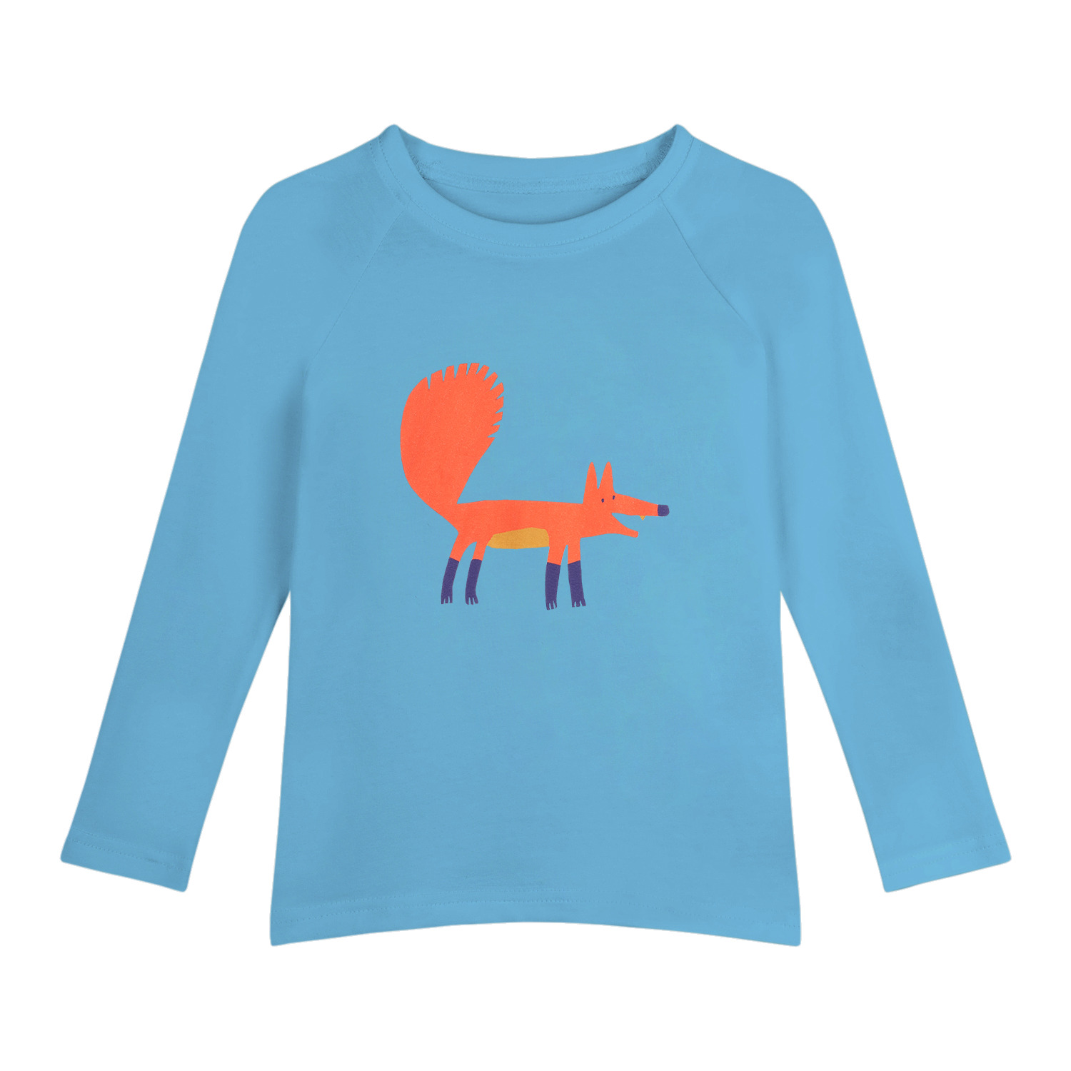 Camiseta Manga Larga Fox - Azul