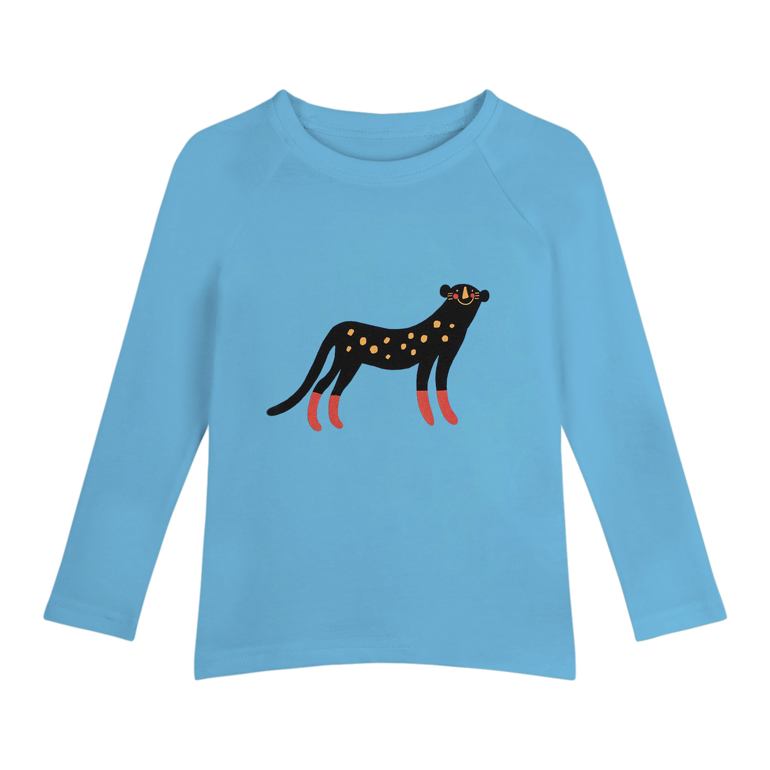 Camiseta Manga Larga Pantera - Azul