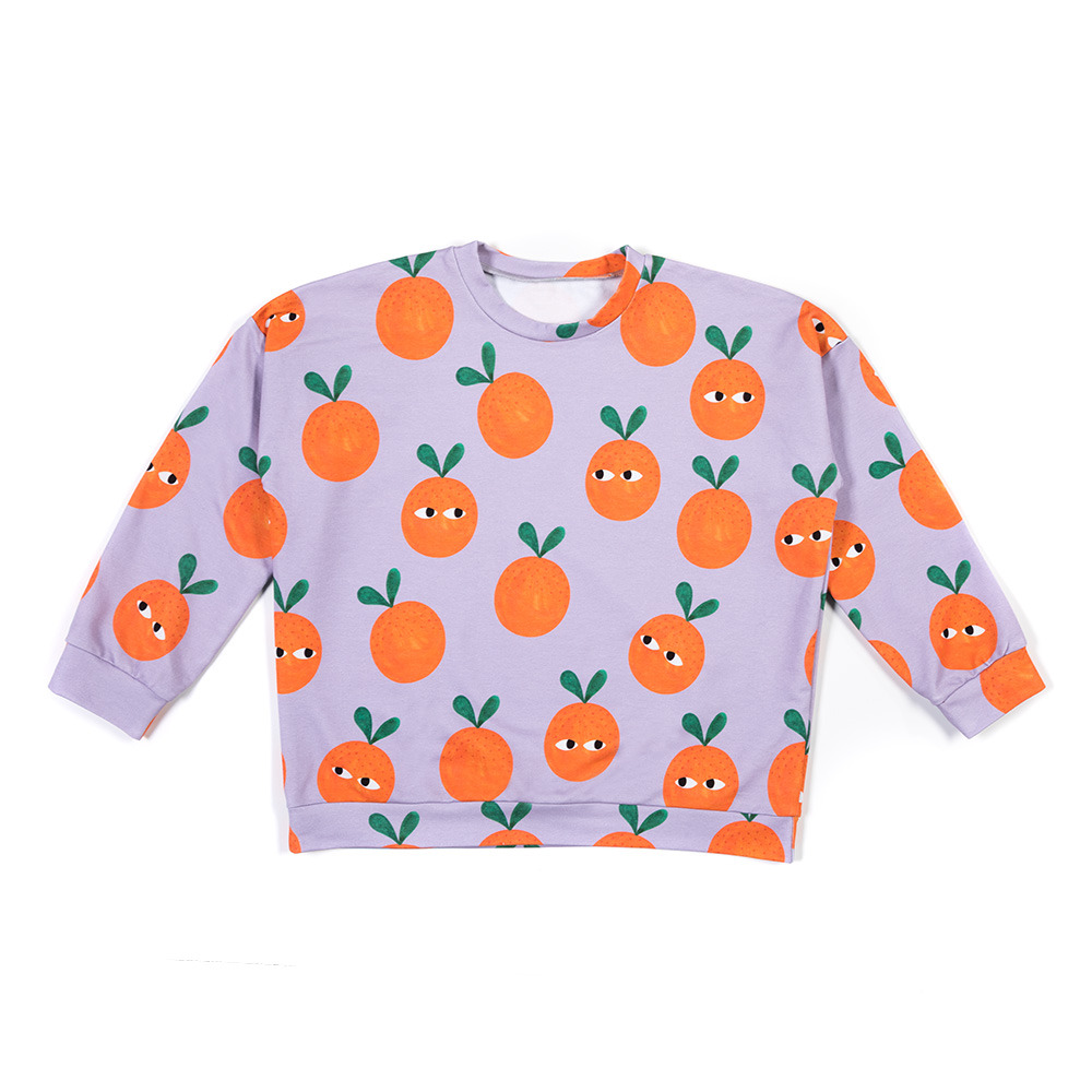 Oranges on Lilac Sudadera