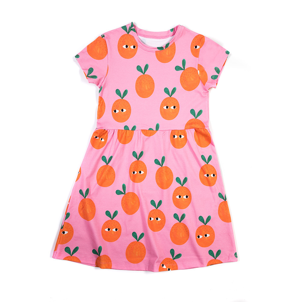 Oranges on Pink Vestido clásico