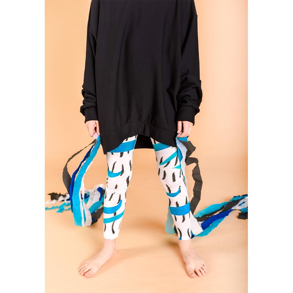 Leggings - Crazy vintage stripes