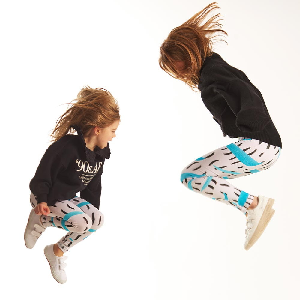 Leggings - Crazy vintage stripes