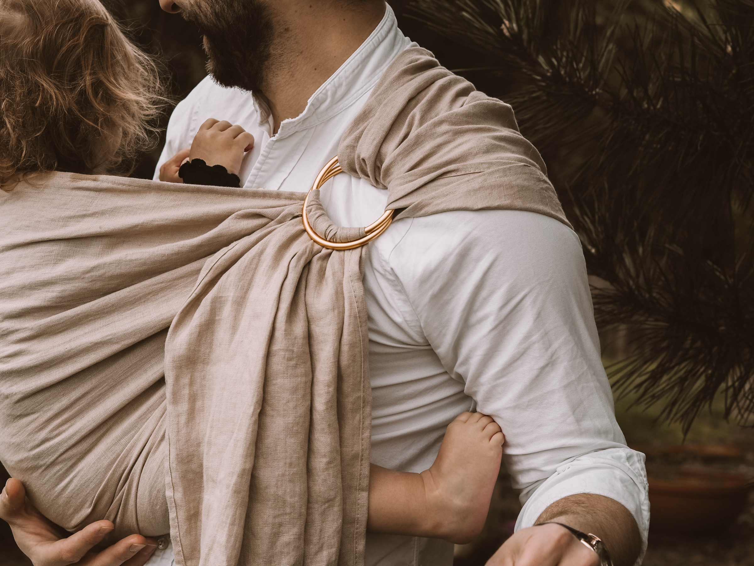 Fular de Anillas de Lino - I AM NATURAL