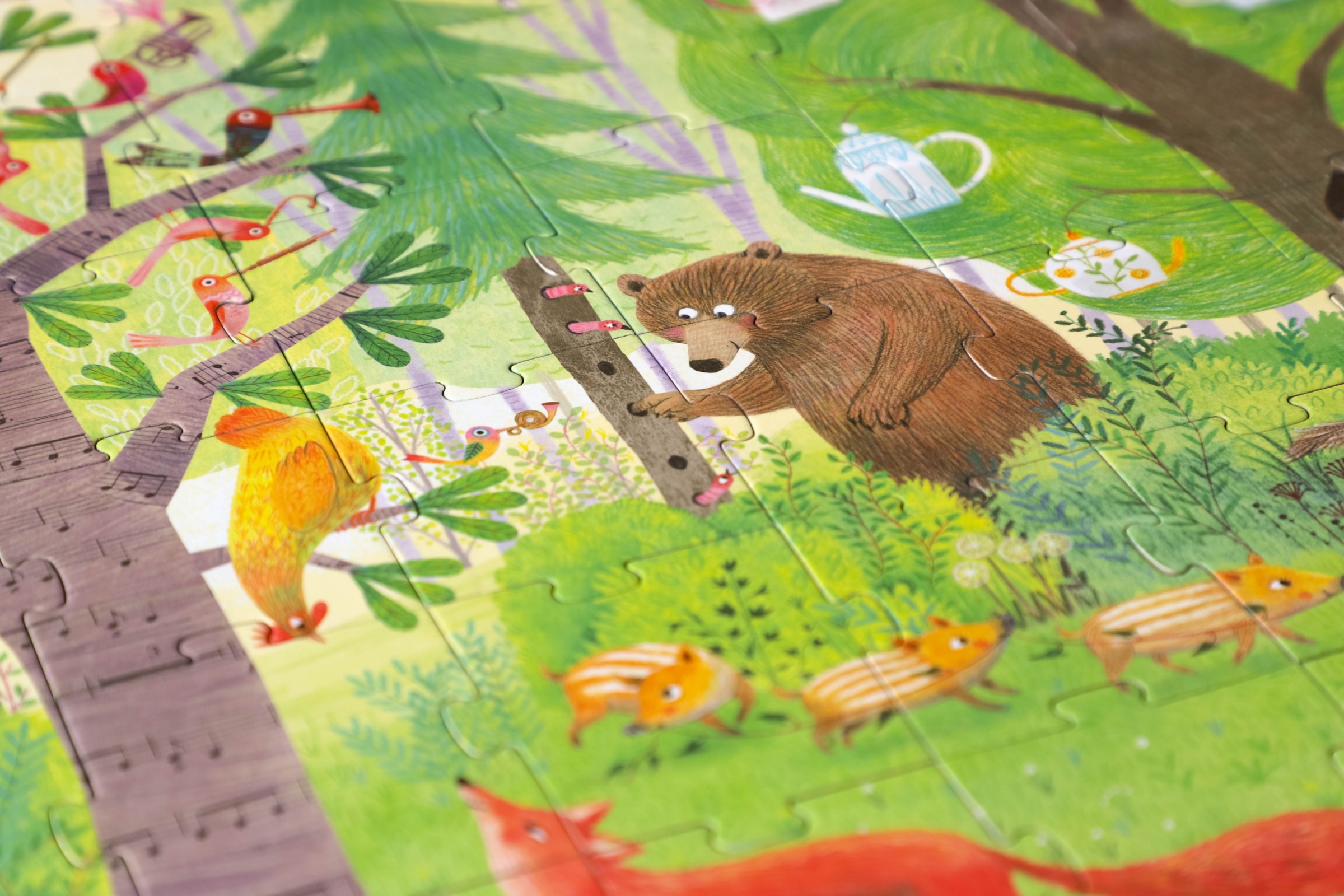 NIGHT AND DAY IN THE FOREST PUZZLE - Puzzle doble cara 54 piezas