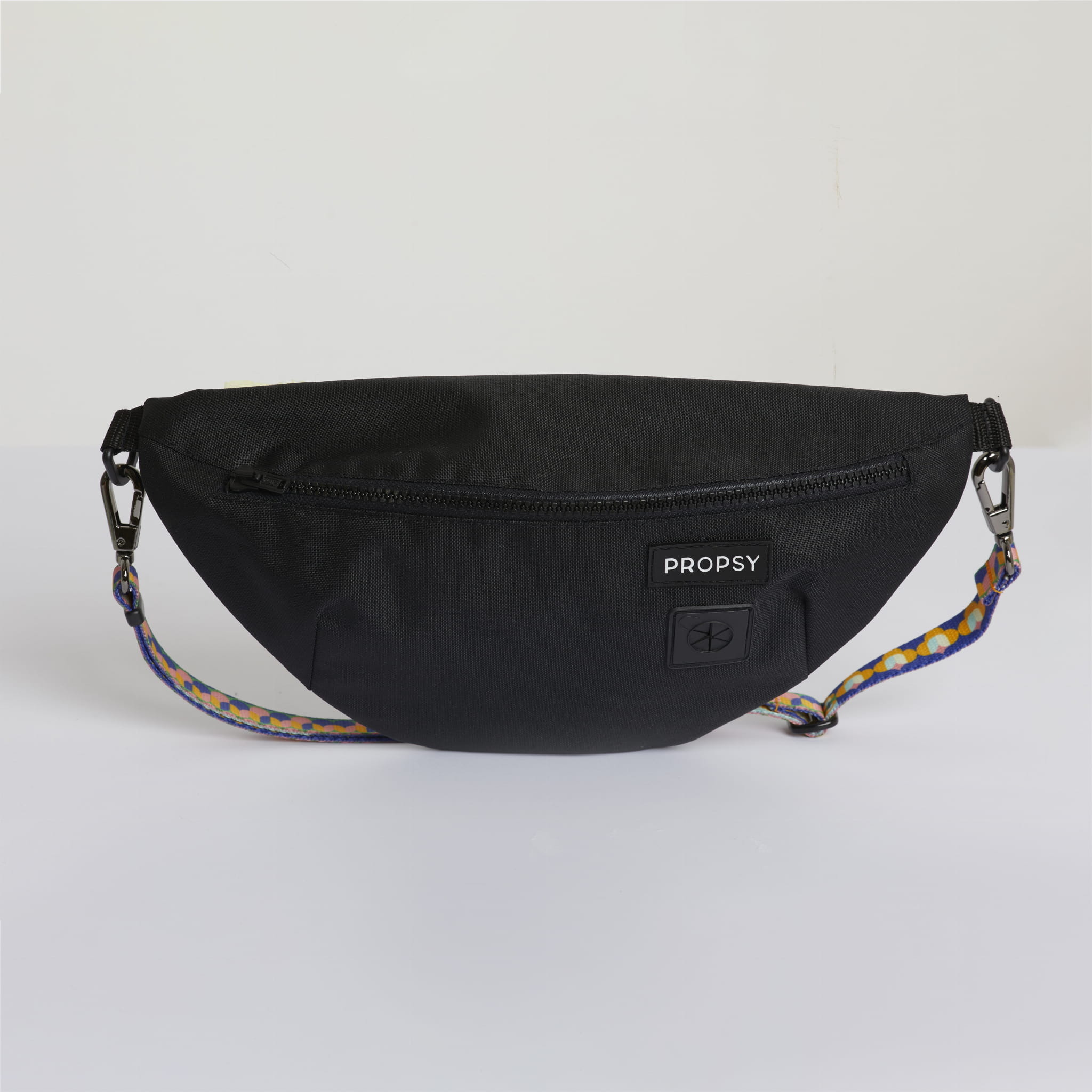 Riñonera Negro + cualquier patrón de correa