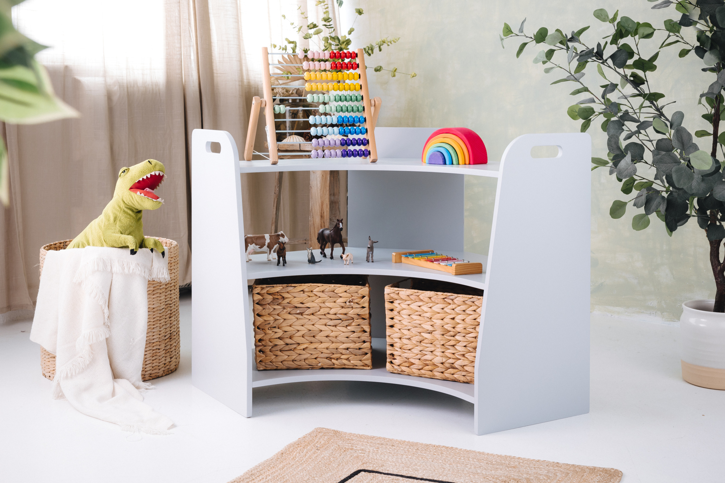 Montessori Estante de esquina