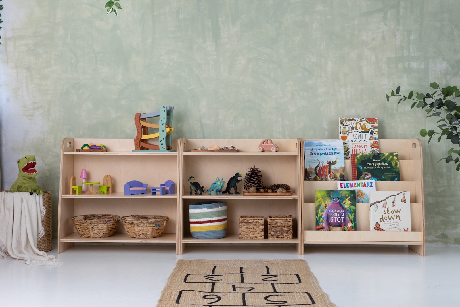 Conjunto Montessori 2x Estante + Librería - 73cm