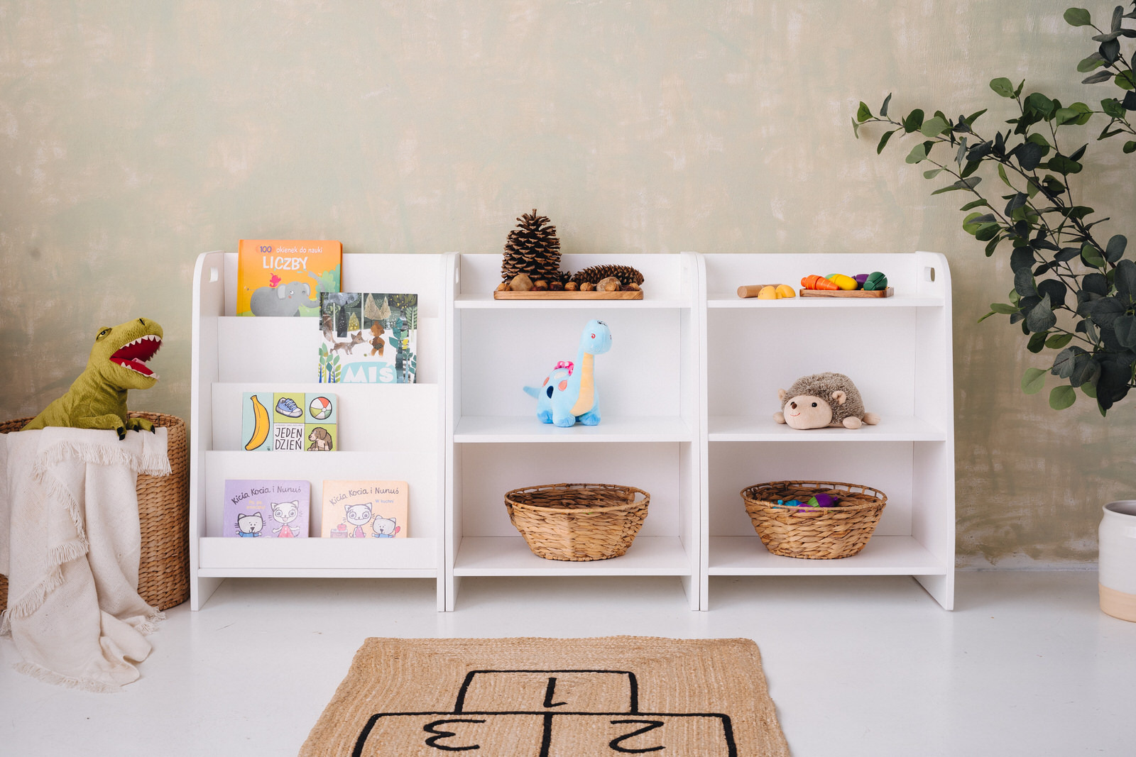 Conjunto Montessori 2x Estante + Librería 50cm
