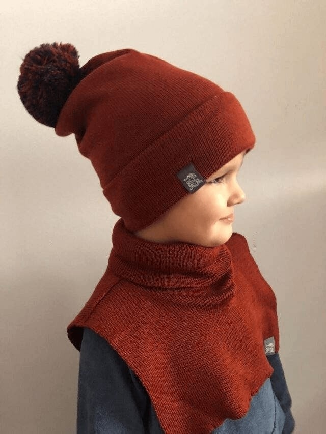 Gorro Ajustado Merino - Canela
