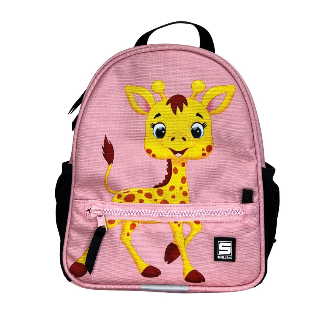 Mochila preescolar jirafa rosa