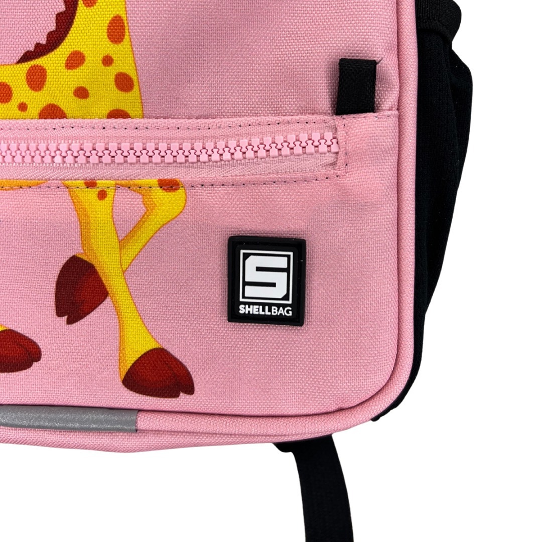 Mochila preescolar jirafa rosa