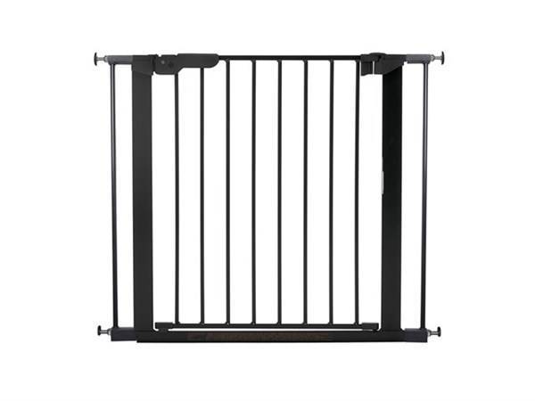Baby Dan - Puerta de seguridad Premier + 2 extensiones, Negro