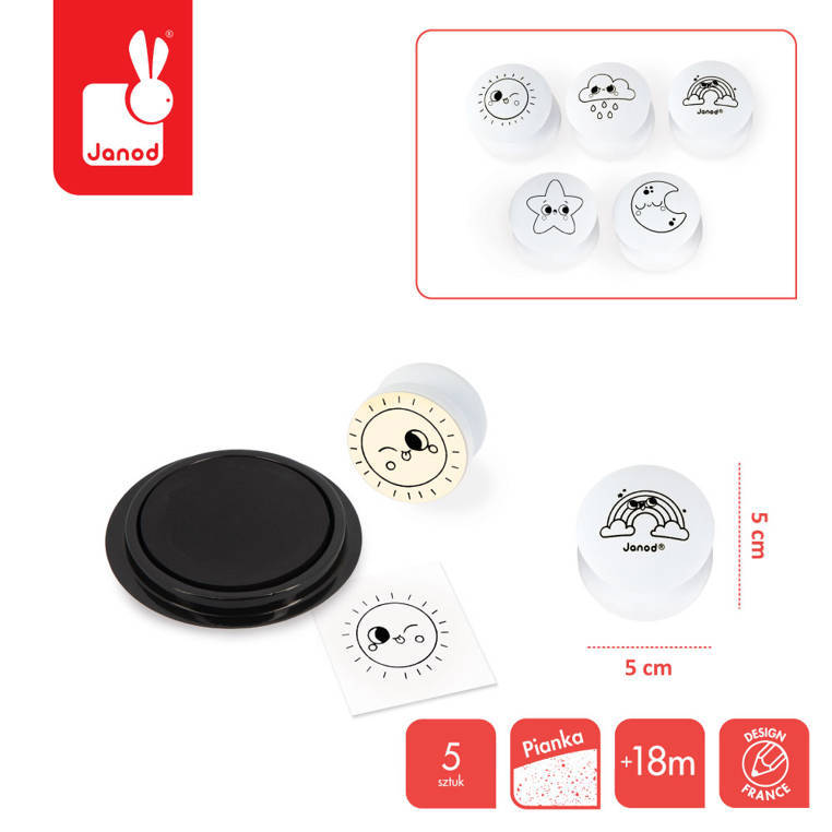 Janod - Set creativo Sellos Dulces sueños 18 m +