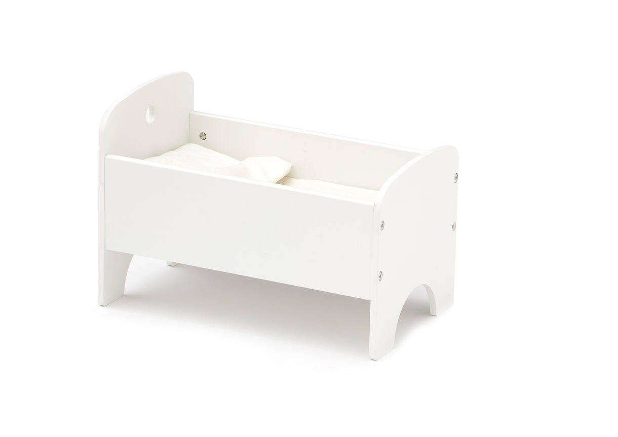 Kid's Concept - Cama para muñecas blanca con juego de cama KID'S HUB