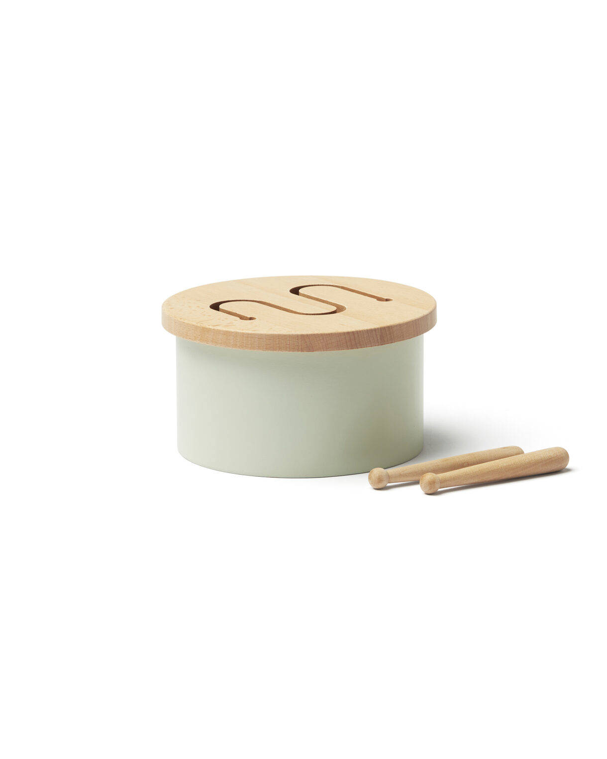 Tambor de juguete verde claro