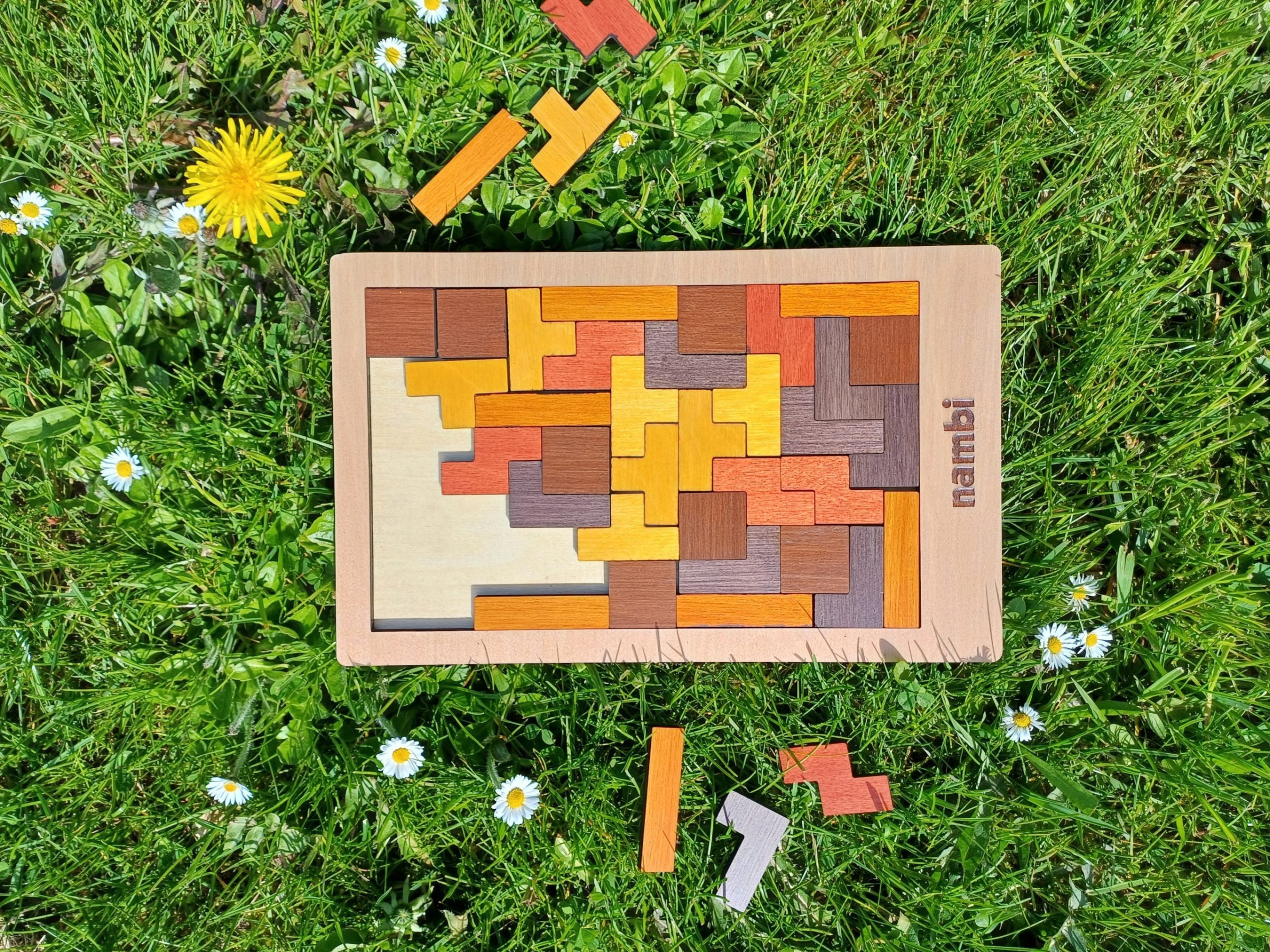 Juego de Lógica de Madera - Tetris
