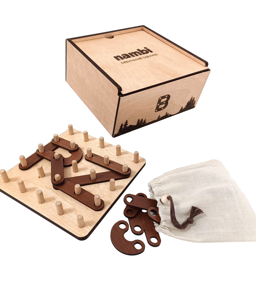 Caja educativa de madera - Letras