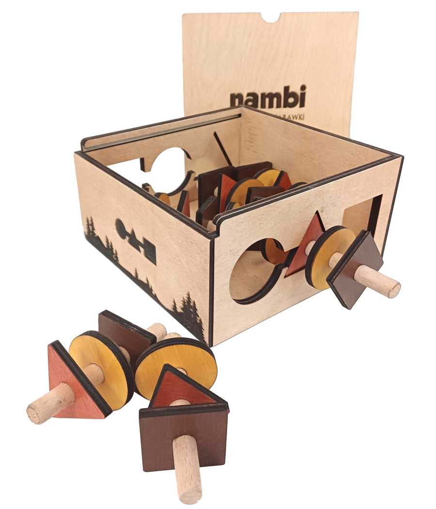 Juego de Lógica de Madera - Pinchos